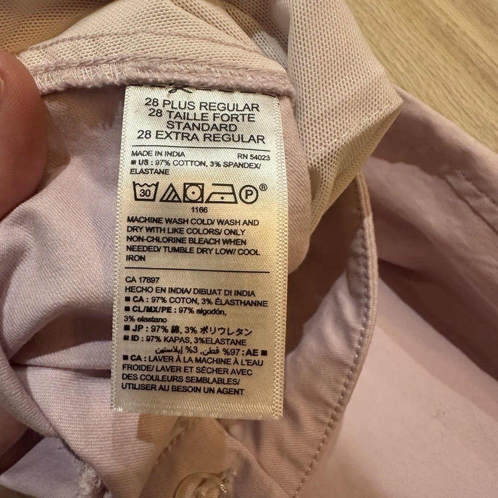 NWT Old Navy Women's Pastel Purple/Pink Mid-Rise Stretch Pants Plus Size 28 - Picture 5 of 7